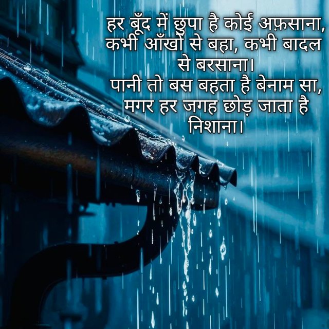 Pani Par Shayari In Hindi