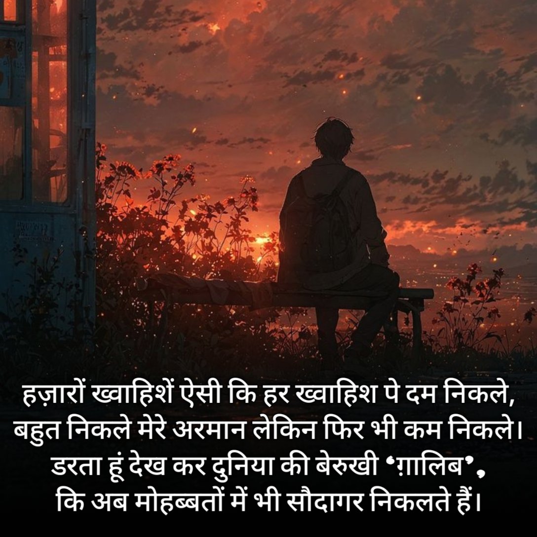 Sad Mirza Ghalib Shayari