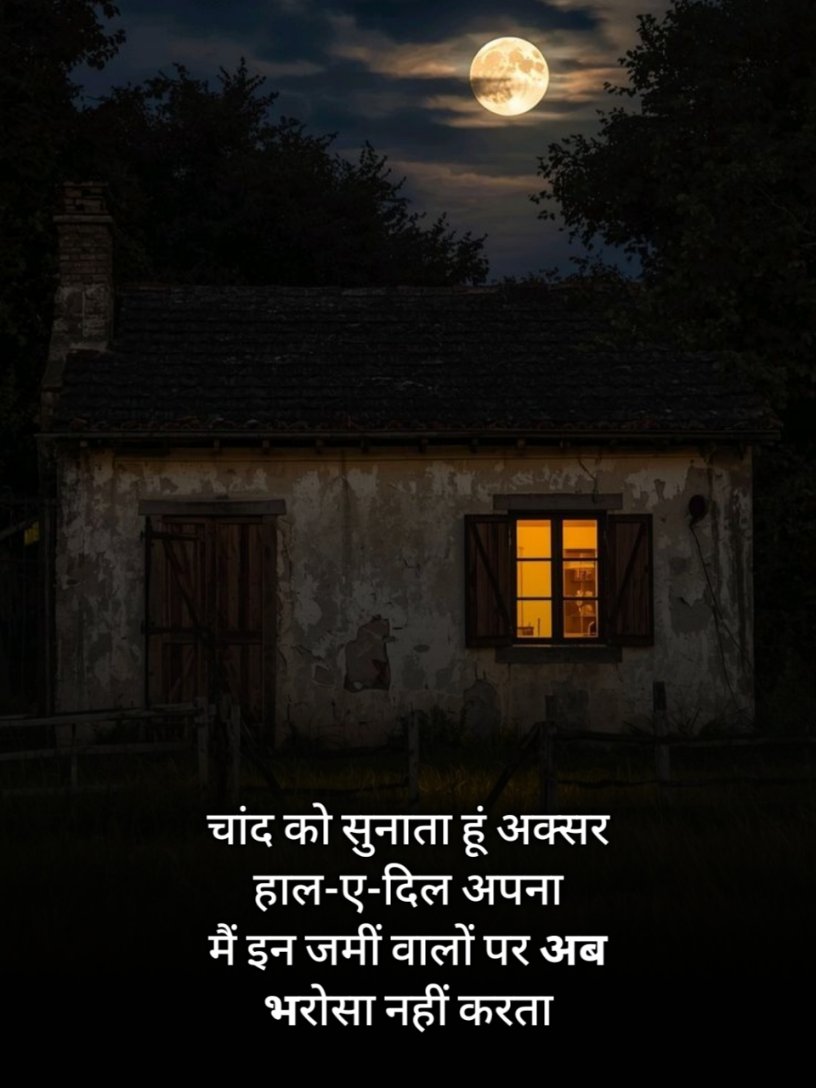 उम्मीद और भरोसा तोड़ने वाली शायरी 