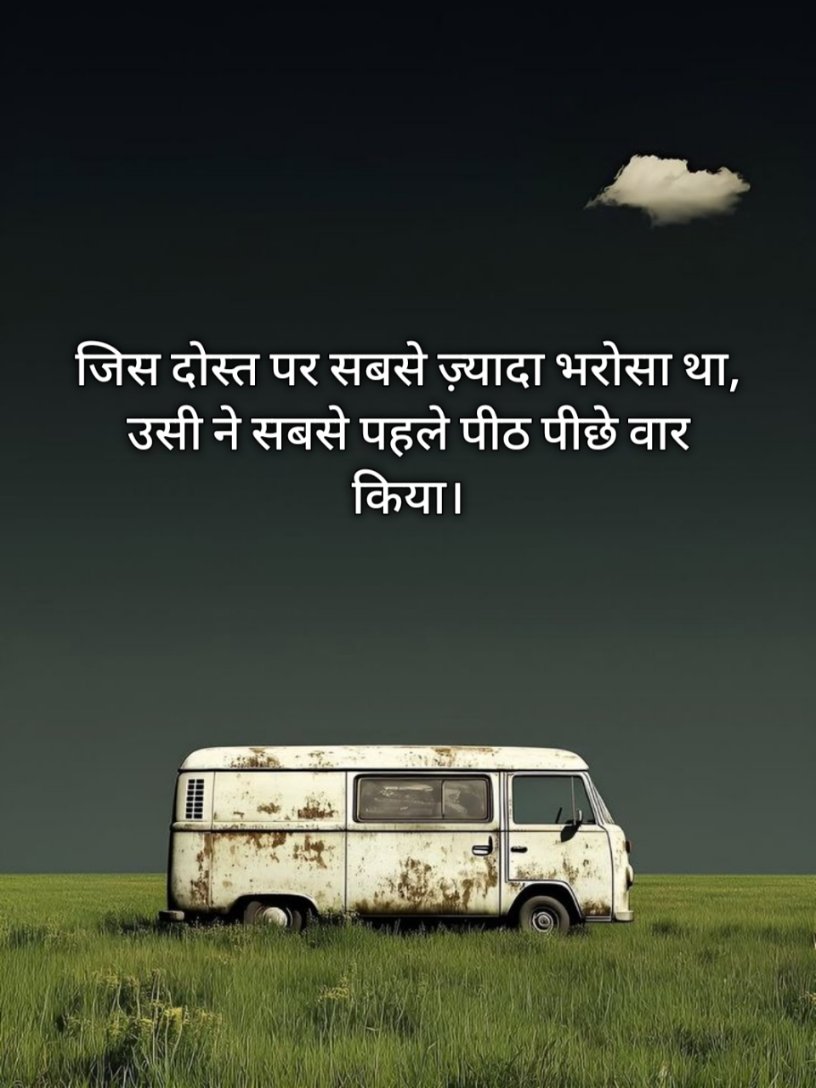 भरोसा तोड़ने वाली शायरी Dosti 