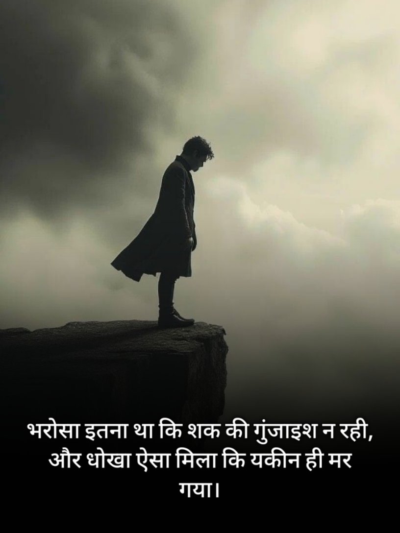 भरोसा तोड़ने वाली शायरी Dosti 