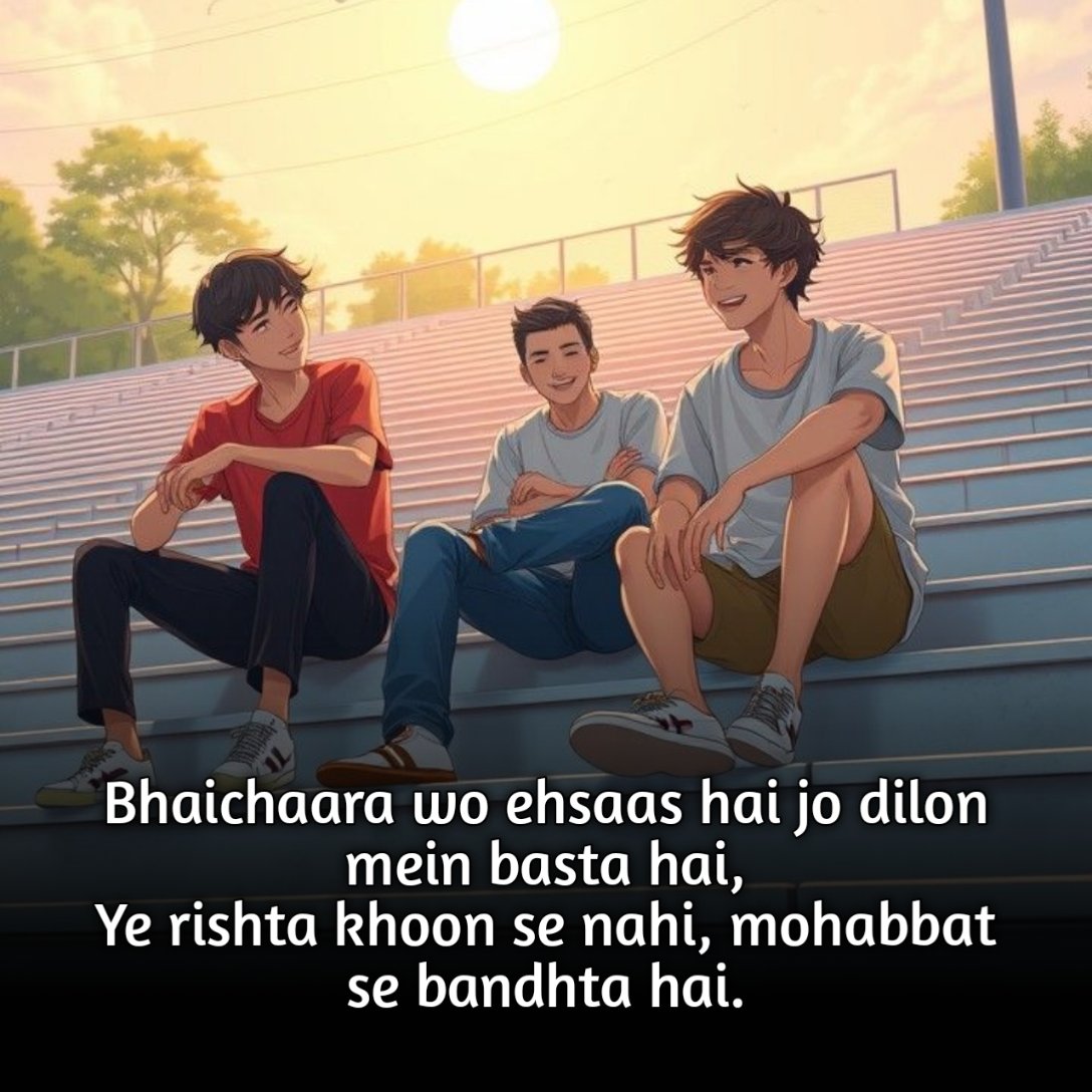 Bhaichara Shayari in English