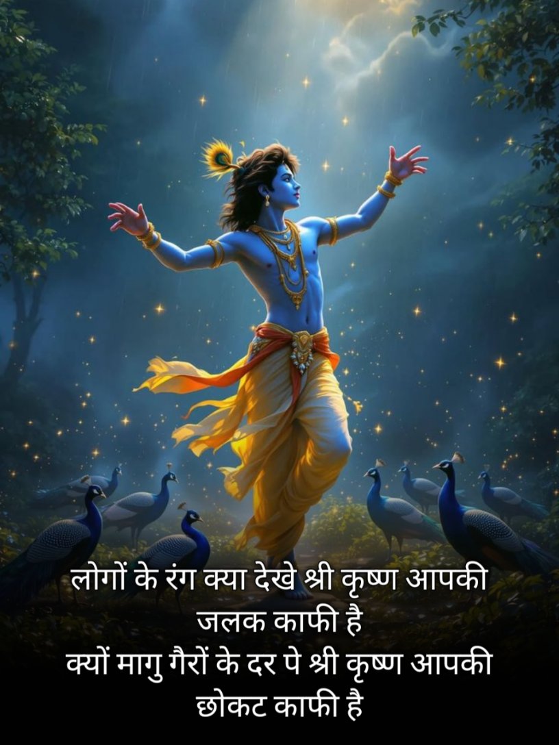 Lord Krishna Shayari in Hindi 