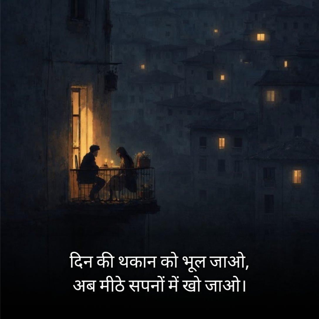 Good Night Shayari in Hindi