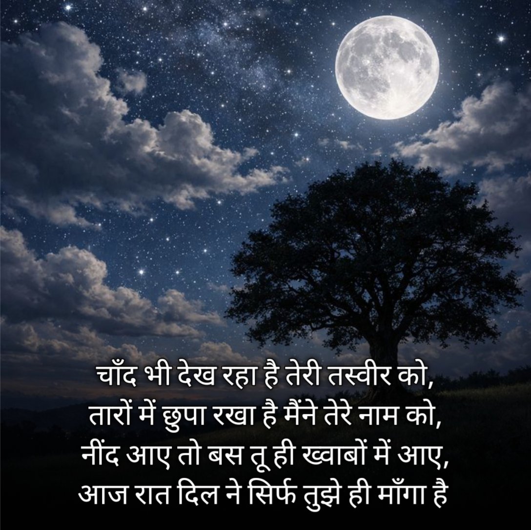 Romantic Good Night Shayari